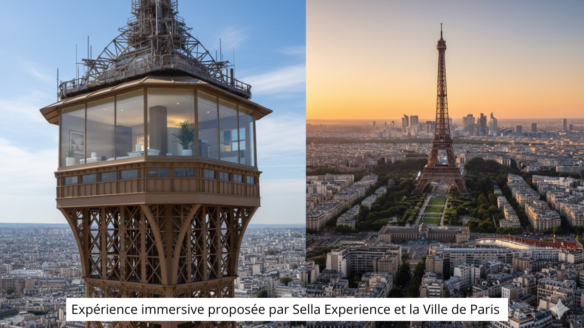 Expérience immersive : nuit d’hôtel au sommet de la célèbre Tour Eiffel (2 personnes)